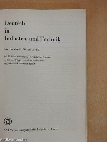 Deutsch in Industrie und Technik