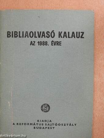 Bibliaolvasó kalauz az 1988. évre