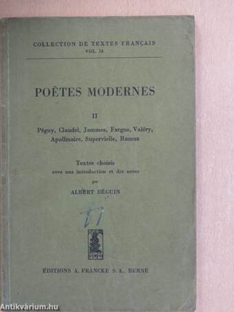 Poétes Modernes II.