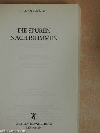 Die Spuren/Nachtstimmen