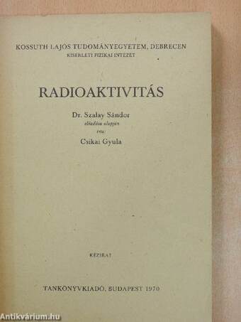 Radioaktivitás