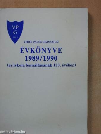 Veres Pálné Gimnázium Évkönyve 1989/1990.