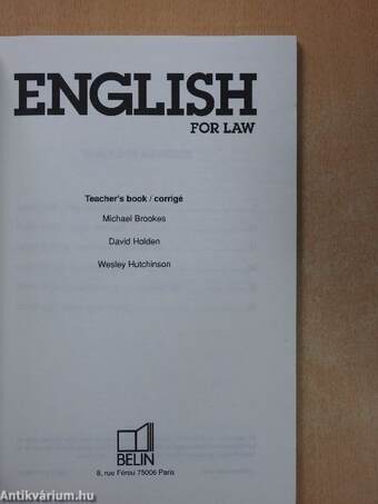 English for Law