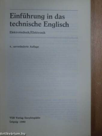 Einführung in das Technische Englisch