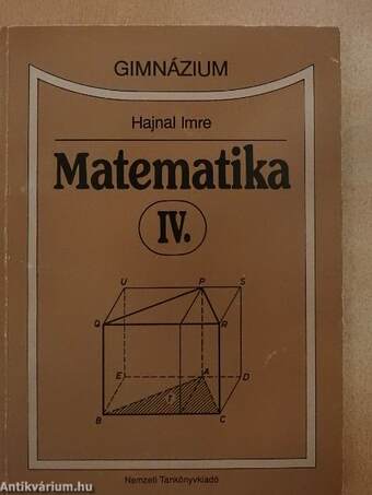 Matematika IV.