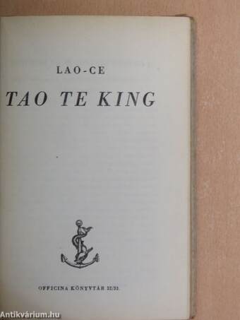 Tao Te King