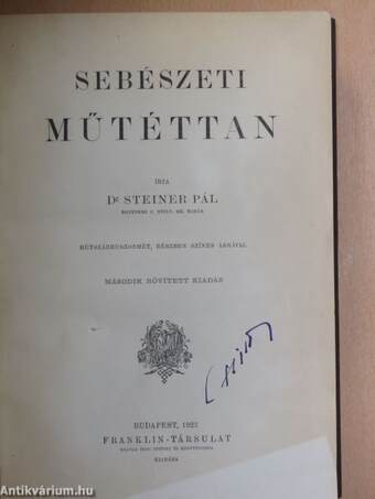 Sebészeti műtéttan