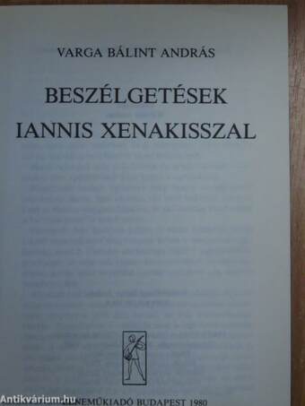 Beszélgetések Iannis Xenakisszal