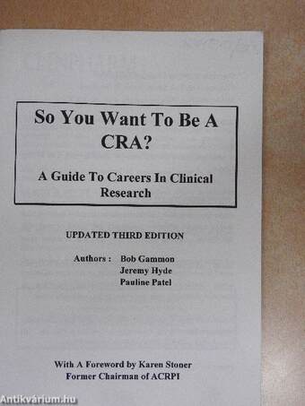 So you want to be a CRA?