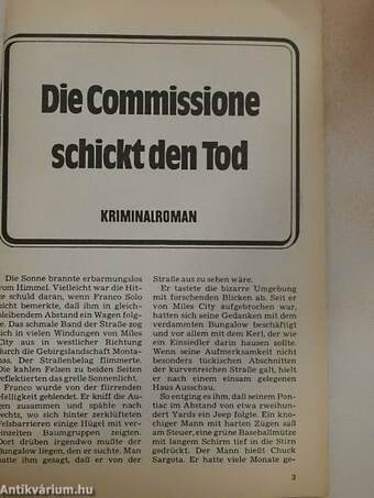 Die Commissione schickt den Tod