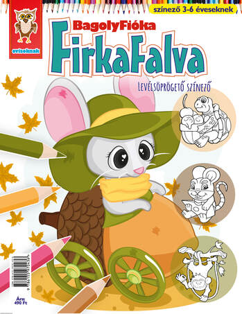 BagolyFióka - Firkafalva Levélsöprögető színező