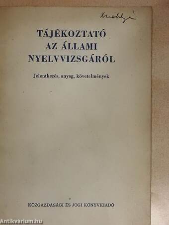 Tájékoztató az állami nyelvvizsgáról