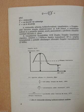 A méh és magzat vérkeringésének vizsgálata impulzusüzemű ultrahang rendszerrel (aláírt példány)