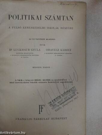 Politikai számtan