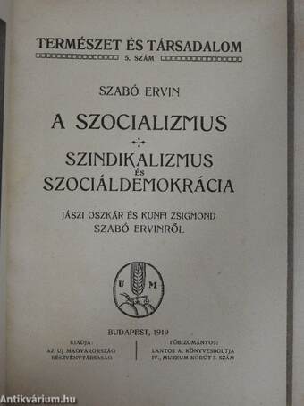 A szocializmus/Szindikalizmus és szociáldemokrácia