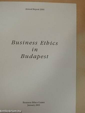 Business Ethics in Budapest