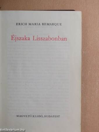 Éjszaka Lisszabonban