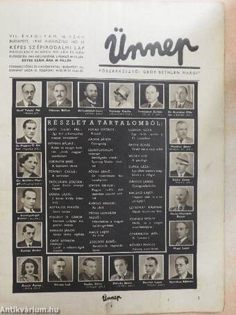 Ünnep 1940. augusztus 15.