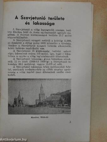 A Szocialista Tanácsköztársaságok Szövetsége a Budapesti Nemzetközi Árúmintavásáron 1941