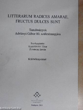 Tanulmányok Adriányi Gábor 80. születésnapjára