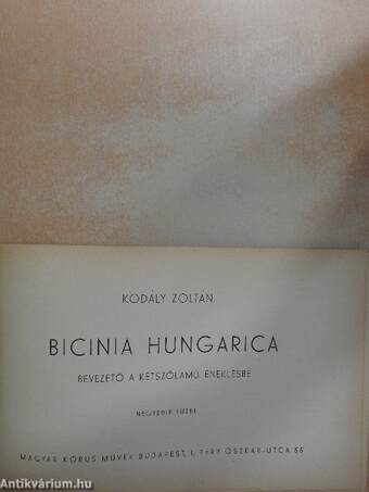 Bicinia Hungarica IV.