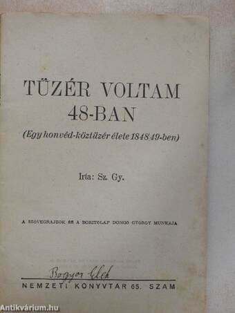 Tüzér voltam 48-ban