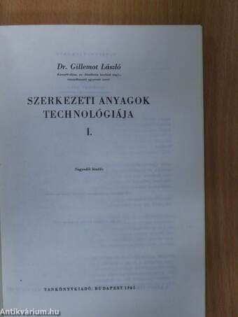 Szerkezeti anyagok technológiája I.