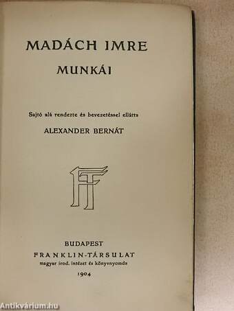 Madách Imre munkái