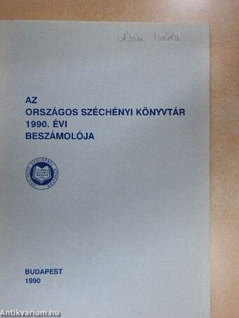 Az Országos Széchényi Könyvtár 1990. évi beszámolója