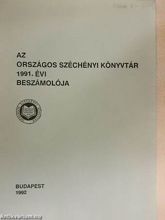 Az Országos Széchényi Könyvtár 1991. évi beszámolója