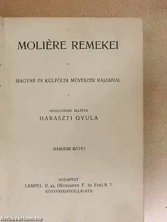 Moliére remekei II. (töredék)