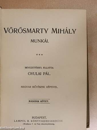 Vörösmarty Mihály munkái II.