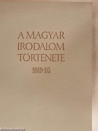 A magyar irodalom története I-III.