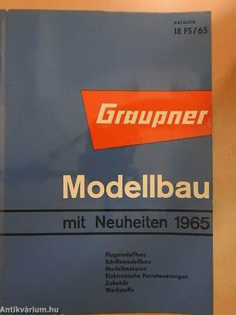 Graupner Flug- und Schiffsmodellbau-Katalog 18 FS/65