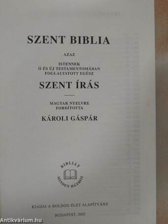 Szent Biblia