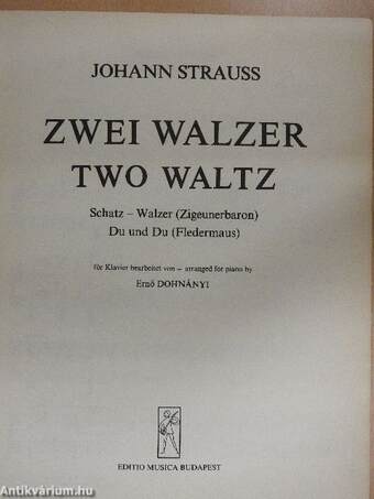 Zwei Walzer/Two Waltz