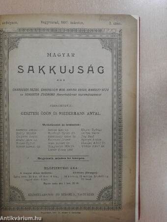 Magyar sakkujság 1897. (nem teljes évfolyam)/Magyar sakkvilág 1914-1916. (nem teljes évfolyam)