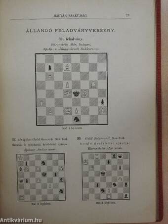 Magyar sakkujság 1897. (nem teljes évfolyam)/Magyar sakkvilág 1914-1916. (nem teljes évfolyam)