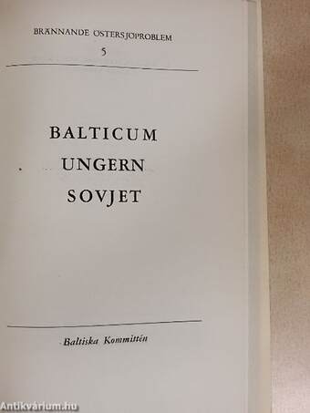 Balticum Ungern Sovjet