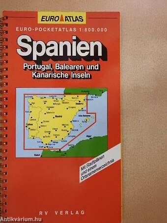 Spanien euro-pocketatlas 1:800.000