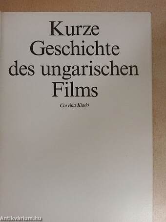 Kurze Geschichte des ungarischen Films