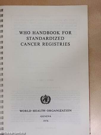 Who Handbook For Standardized Cancer Registries