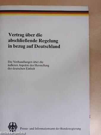 Vertrag über die abschließende Regelung in bezug auf Deutschland