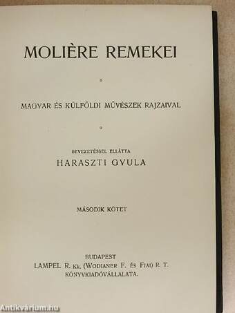 Moliére remekei II. (töredék)