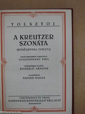 A Kreutzer szonáta