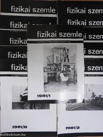 Fizikai Szemle 1981. (nem teljes évfolyam)