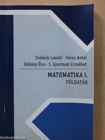 Matematika I. példatár