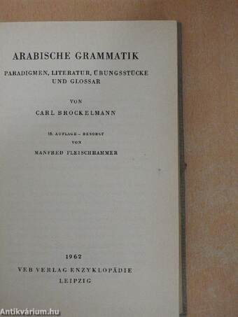 Arabische Grammatik