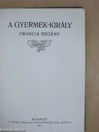 A gyermek-király