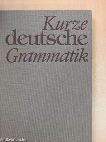 Kurze deutsche Grammatik